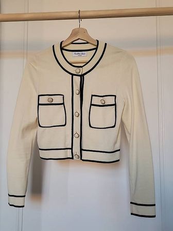 Cremefarbener Cardigan Gr. M/36