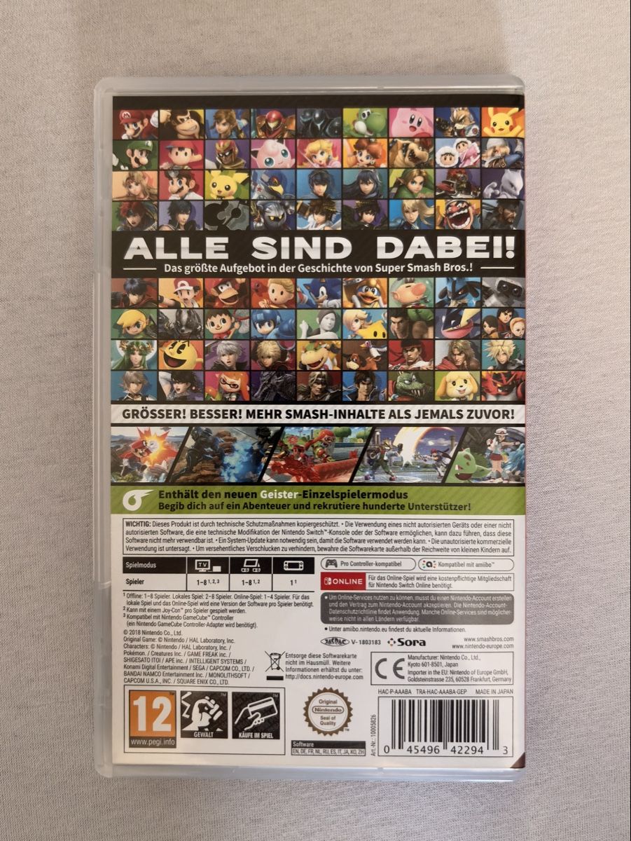 Nintendo Giochi: Super Smash Bros. Ultimate Nintendo Switch – Usato da Mettmenstetten venduto da stompn77 2