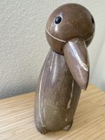 Unique Stone Penguin Figurine - 2329g - 25cm Tall - Stone