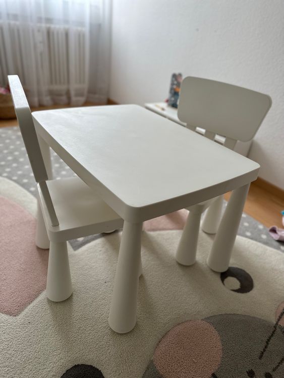 IKEA MAMMUT Kindertisch mit Stühlen Kaufen auf Ricardo