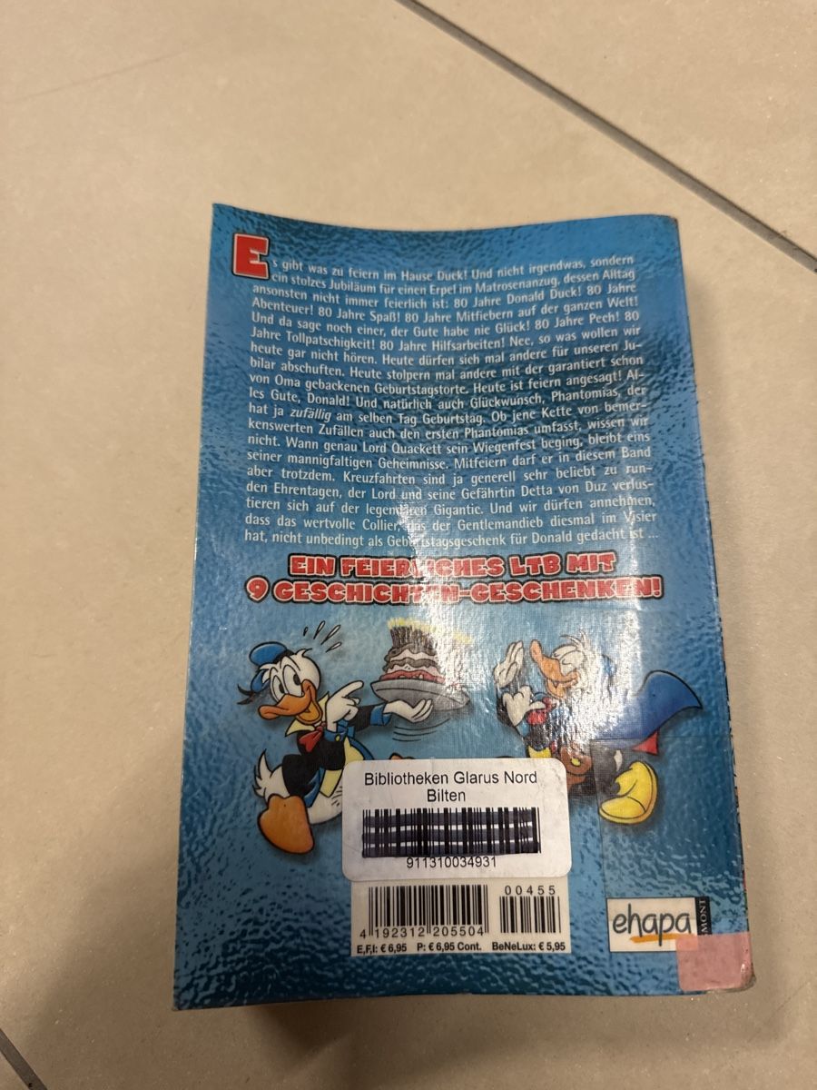 Fumetti: 80 Jahre Donald Duck – Usato da Buttikon SZ venduto da Kellerabteil 1