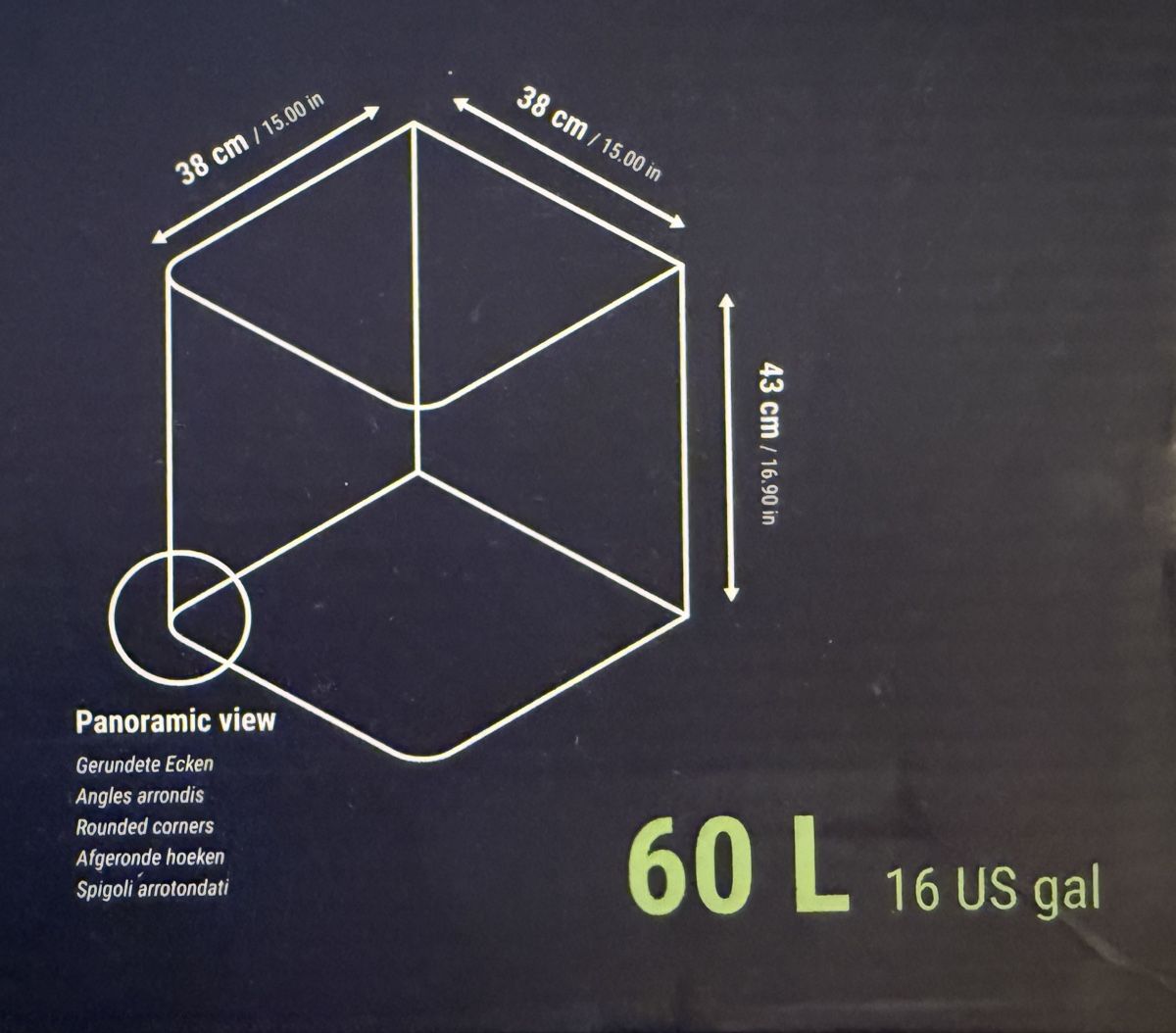 Acquari: 60 Liter Aquarium Dennerle Nano Cube – Nuovo (secondo la descrizione) da Zürich venduto da NorinaAurora 1