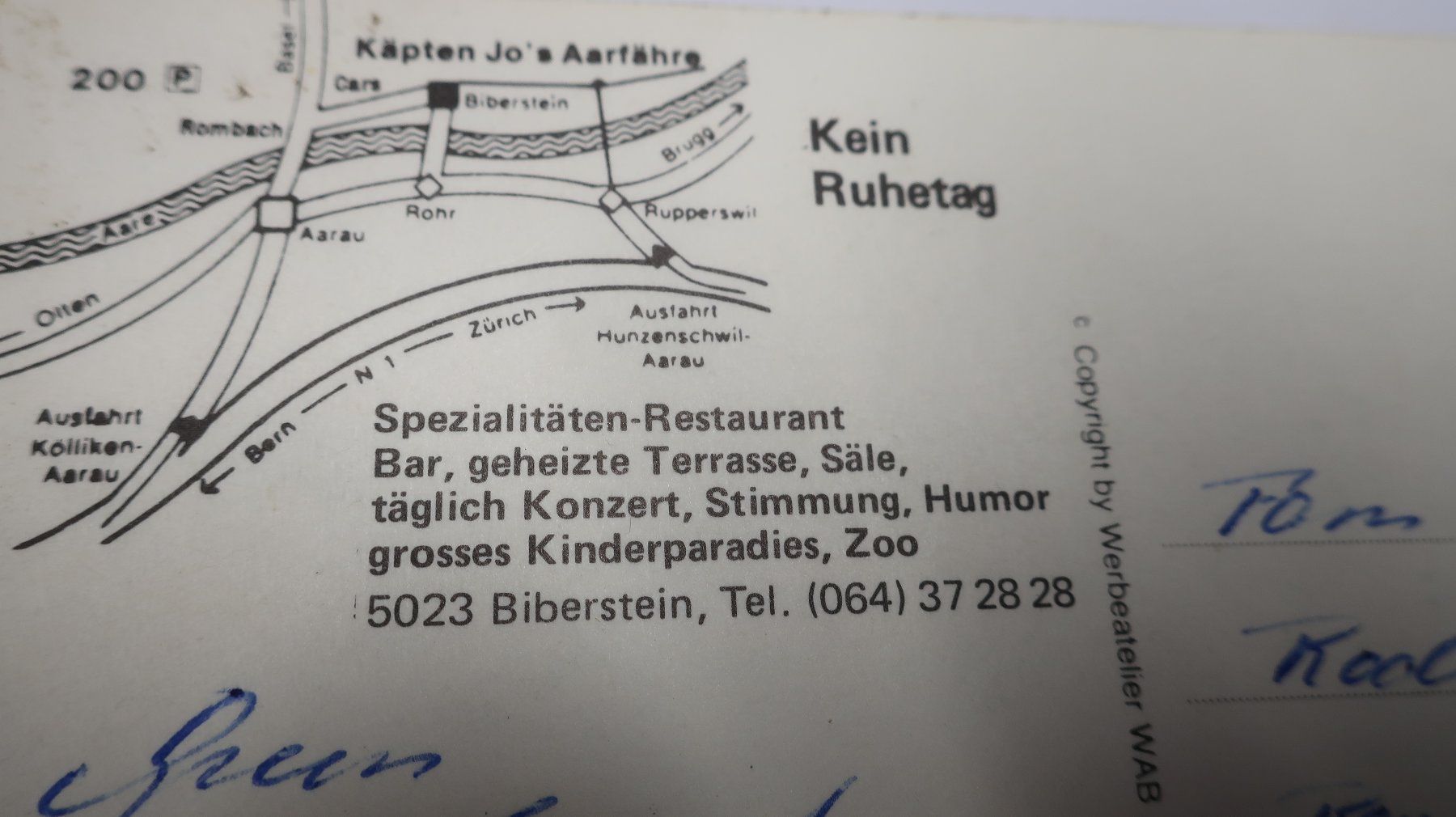 Ansichtskarten: Aarefähre Biberstein – Gebraucht aus Cormoret von Pascalll2001 7