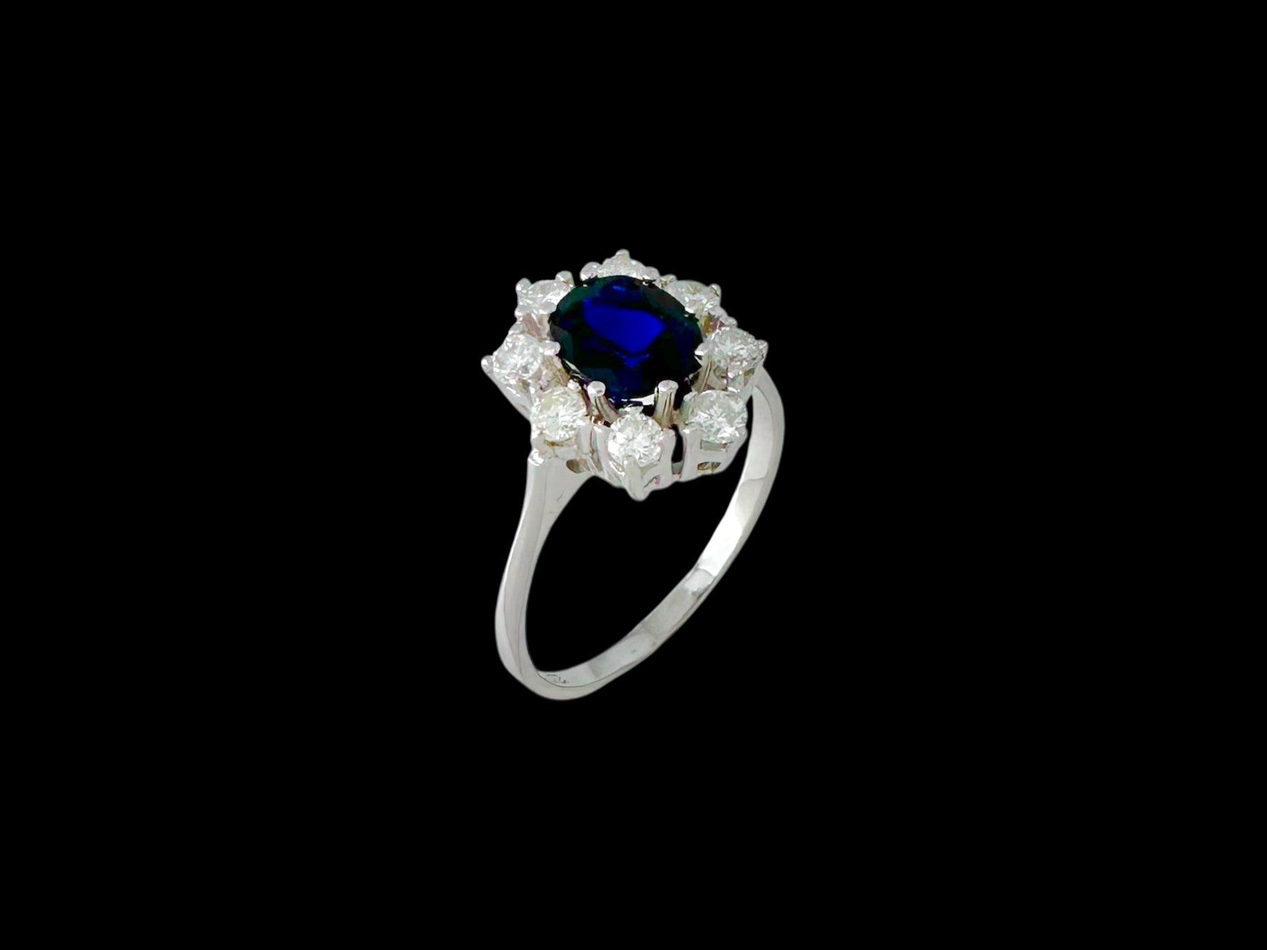 Anelli: SCHILLIG AG, Basel, Saphir - Diamant - Ring – Usato da Zuzwil SG venduto da artimmo 4