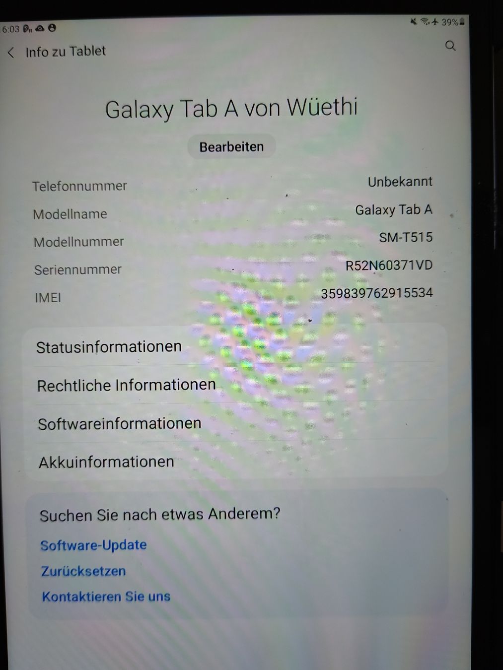 Samsung Tablet PC: Samsung Galaxy Tab A 10.1 T515 – Gebraucht aus Engelberg von Univega79