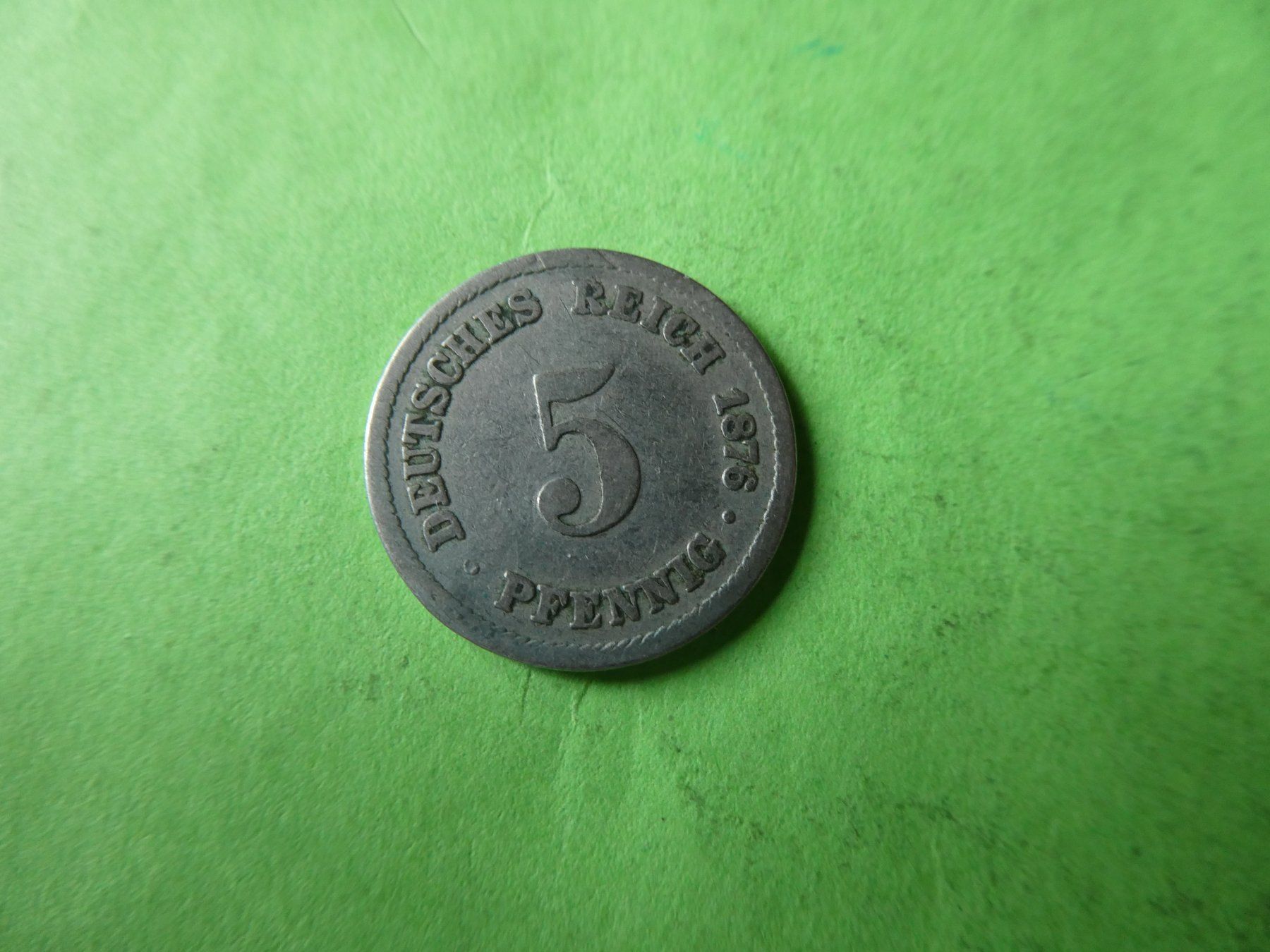 Tutti le monete: Dt. Reich 1876 B, 5 Pfennig – Usato da Hinterforst venduto da Rohusri