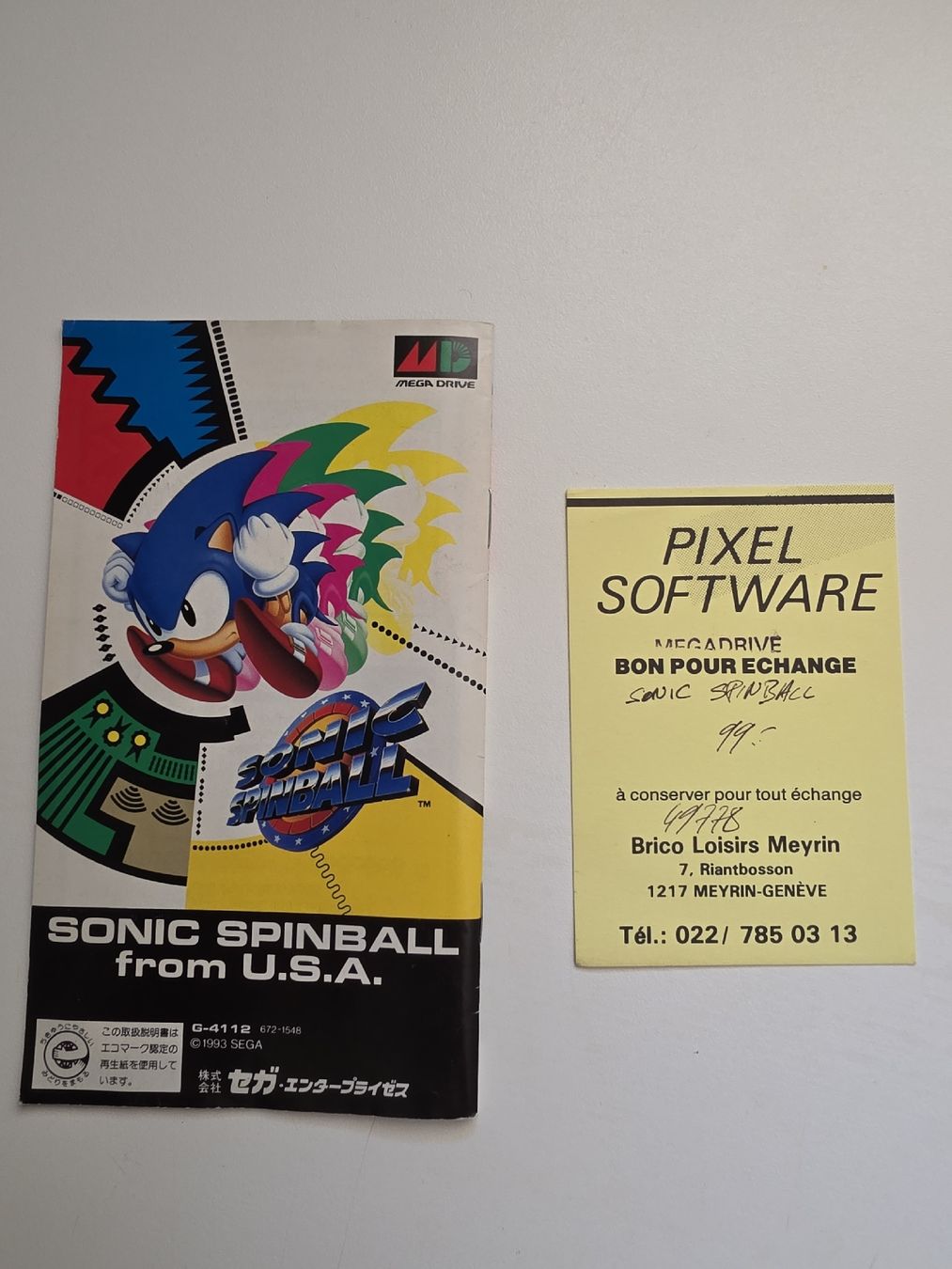 Sega Spiele: Sonic Spinball Sega Mega Drive Japan komplett CIB – Gebraucht aus Tafers von whereyogamesat 7