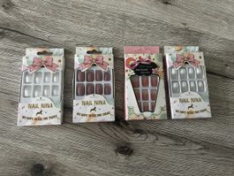 Künstliche Fingernägel zum Aufkleben. Mit Kleber.