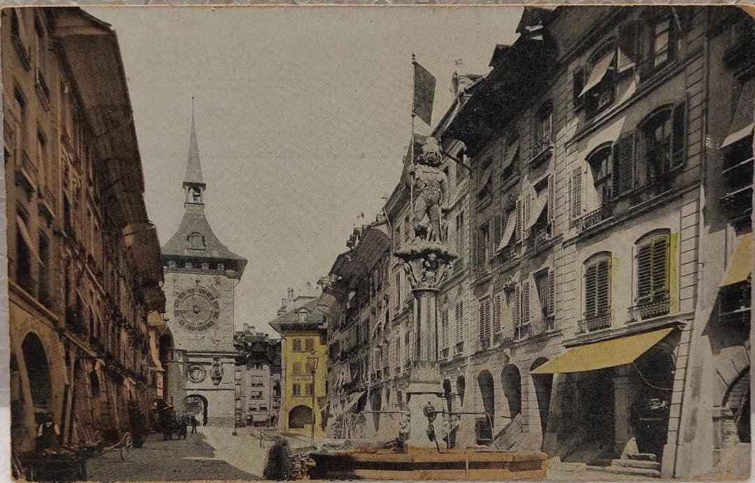 Ansichtskarten: BERN  - carte colorée – Gebraucht aus Delémont von Domdom1