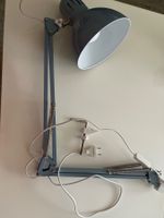Blaue Schreibtischlampe im Industrial Stil, Top Zustand