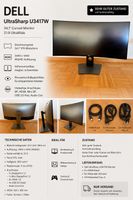 Dell UltraSharp 34” Curved Monitor – sehr guter Zustand
