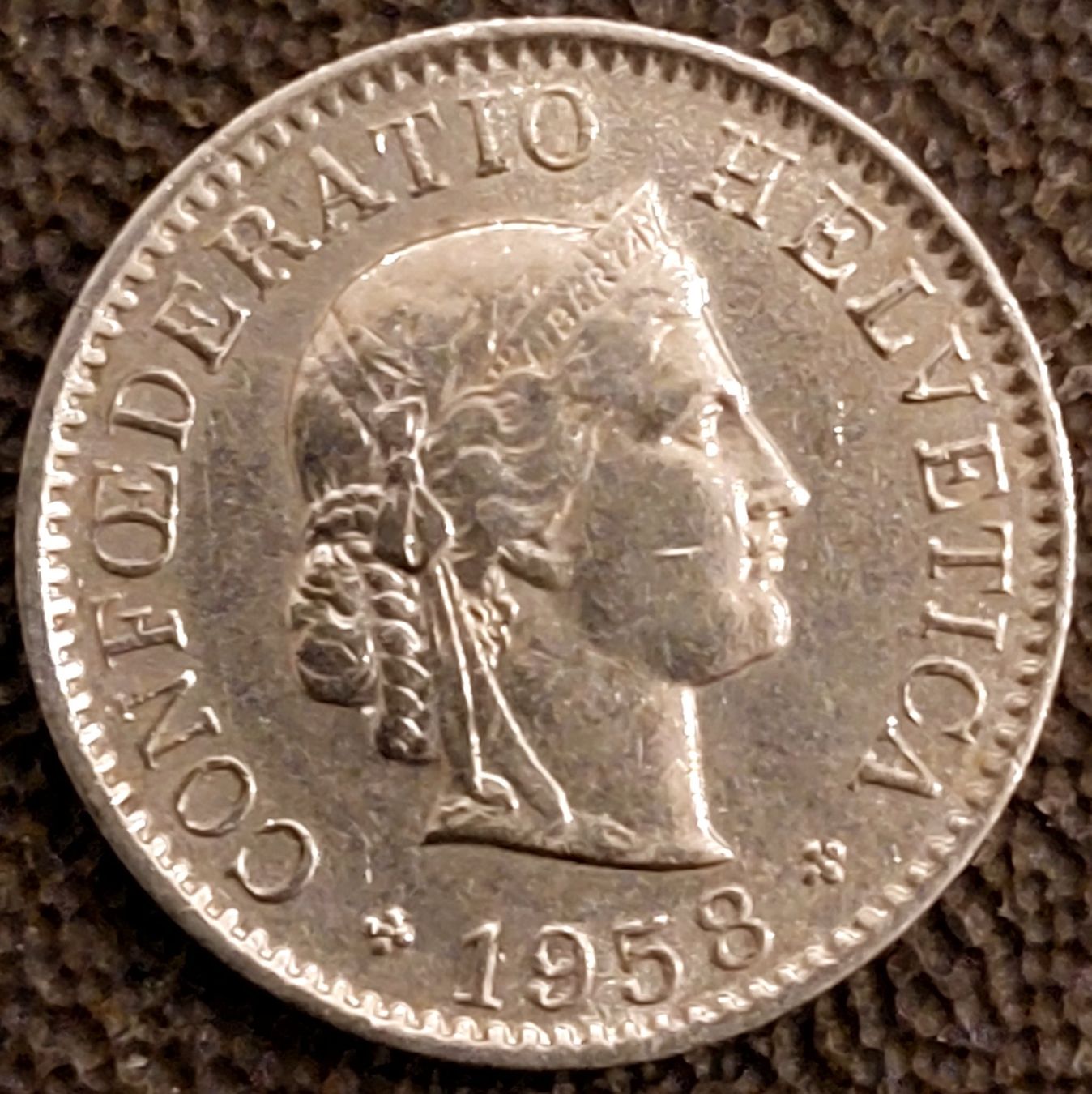 Tutti le monete: 5 Rappen 1958 – Usato da Arch venduto da coinsandmore