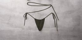 Bikini verde scuro con laccetti regolabili  nuovo