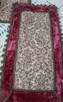 Elegante passamano antico con bordo in velluto bordeaux