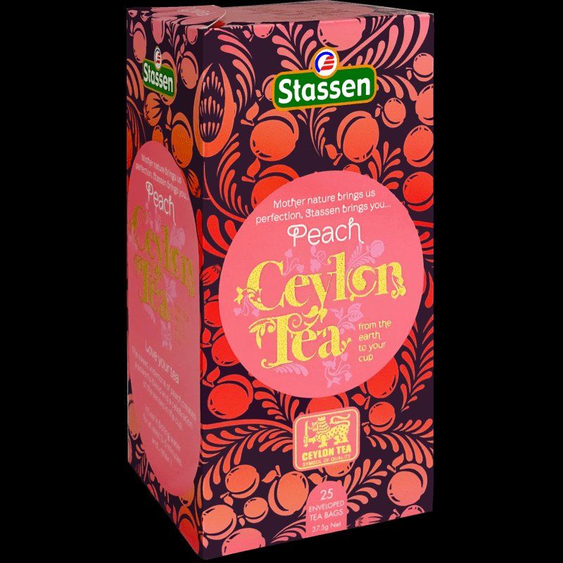 Lebensmittel & Spezialitäten: Stassen - Peach Tea - Gastro-Teebeutel – Neu und originalverpackt aus Gampelen von Geschenkxy
