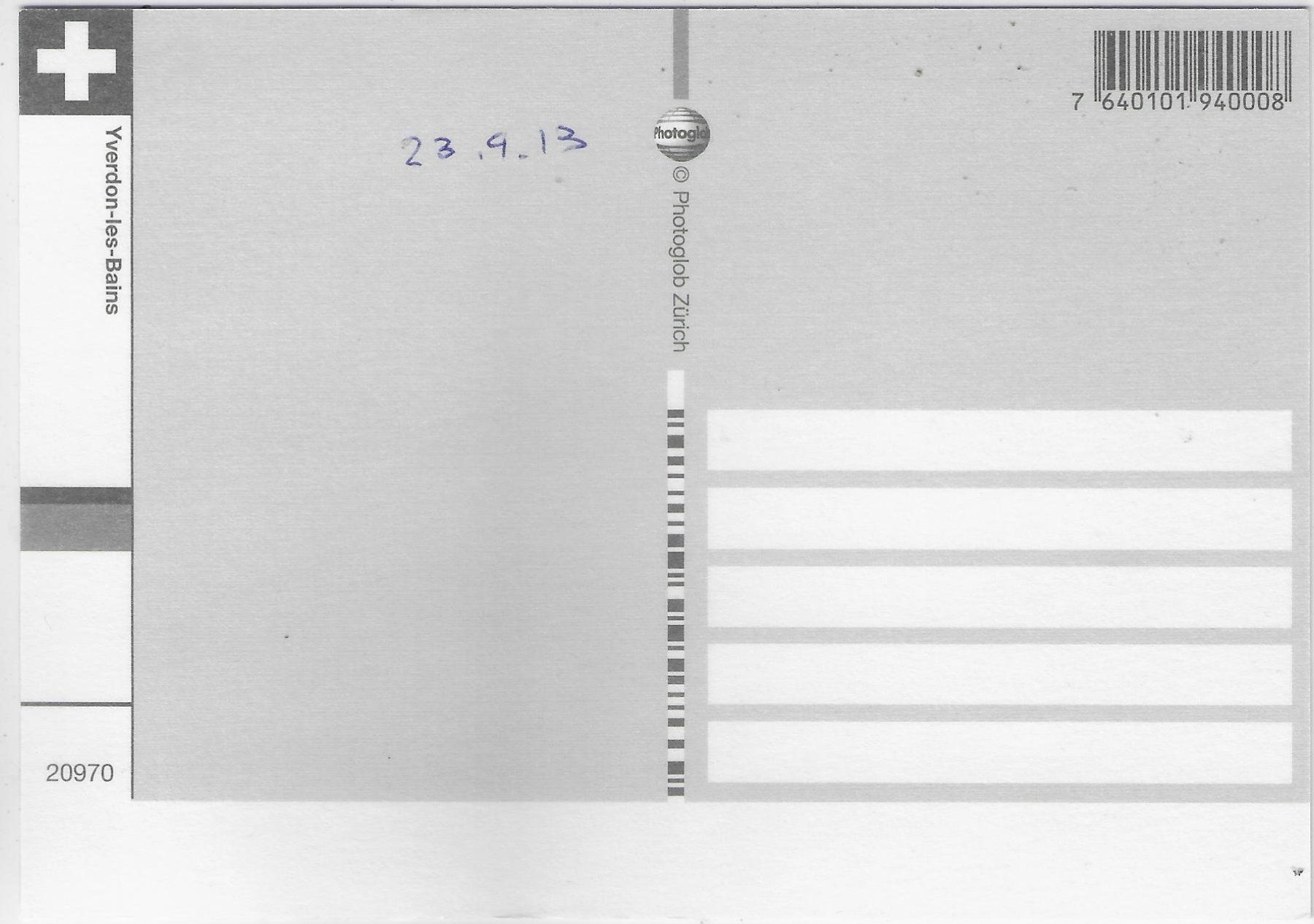Cartoline postali: Yverdon-les-Bains - Vue aerienne – Usato da Ettingen venduto da Kartenplanet 1