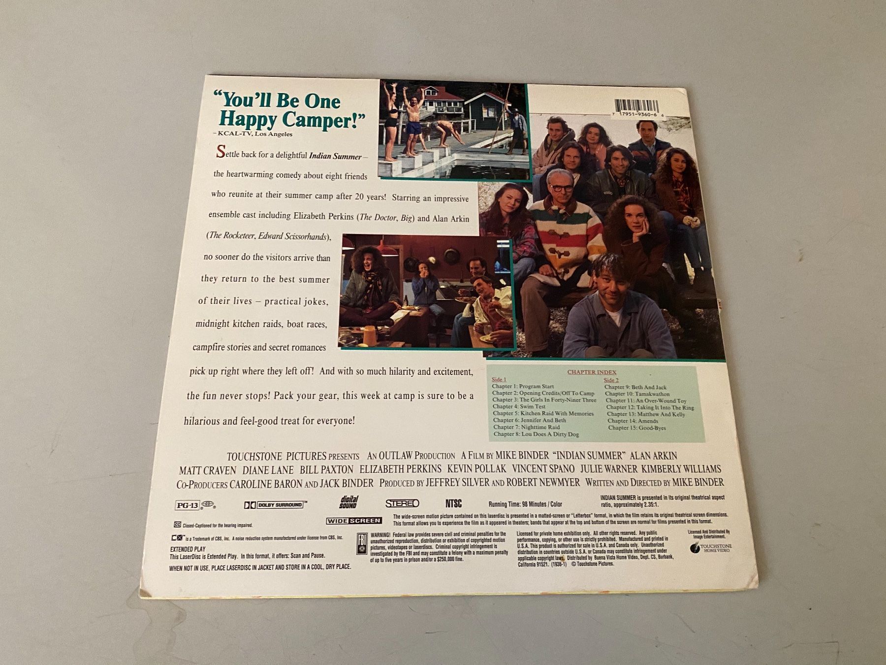 Tutti i DVDs: Indian Summer US Laserdisc – Usato da Rüschlikon venduto da Granulat204 1