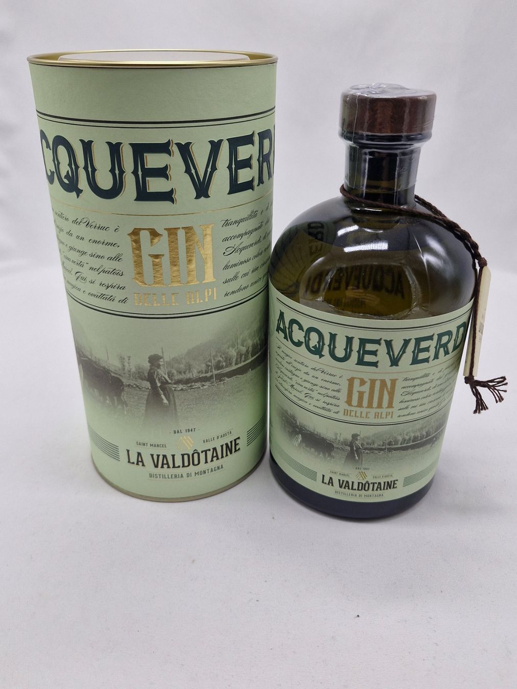 Spirituosen: GIN Acqueverdi PREMIUM / Vallée d'Aoste – Neu und originalverpackt aus Bulle von italicum 1