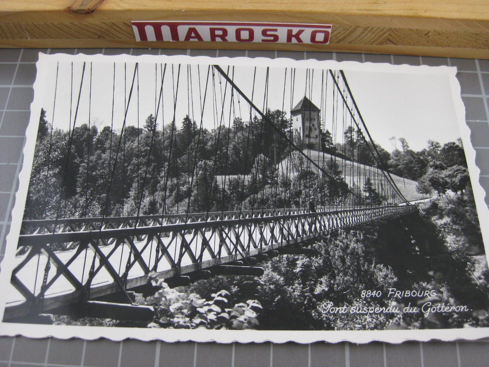 Ansichtskarten: Fribourg Pont suspendu du Gotteron, ., Kleinformat – Gebraucht aus Malters von Marosko