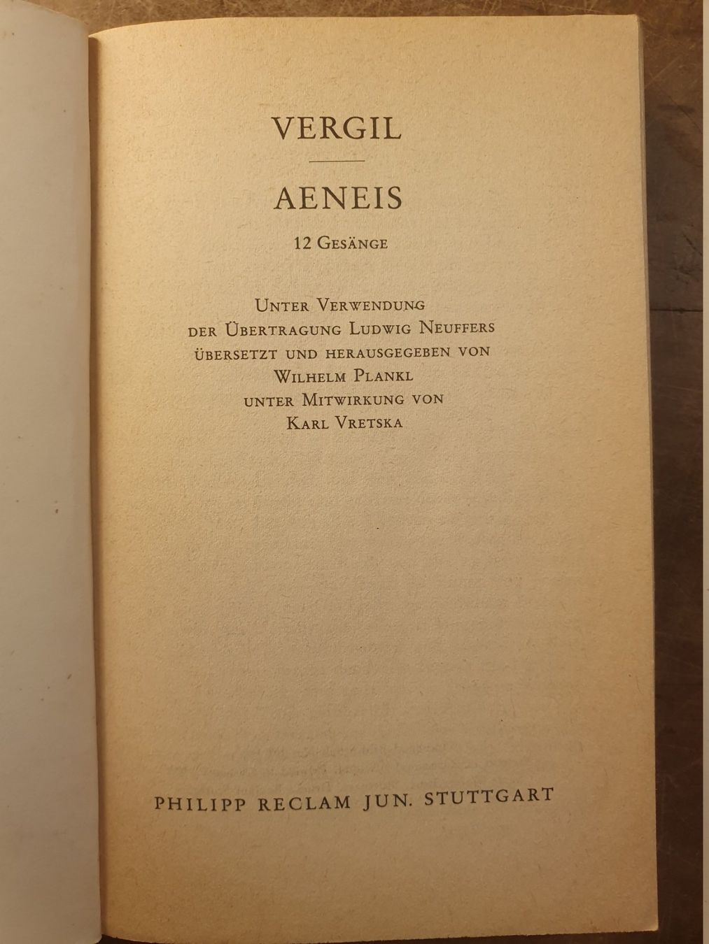 Libri: Aeneis - Vergil – Usato da Zürich venduto da loosebone 1