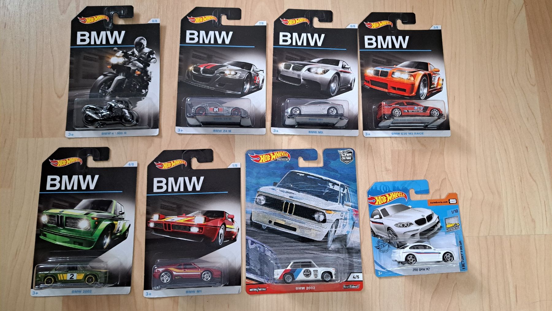 Hot Wheels Modellautos: Hot Wheels BMW Modellautos Sammlung 8 Stk. – Neu und originalverpackt aus Boll von