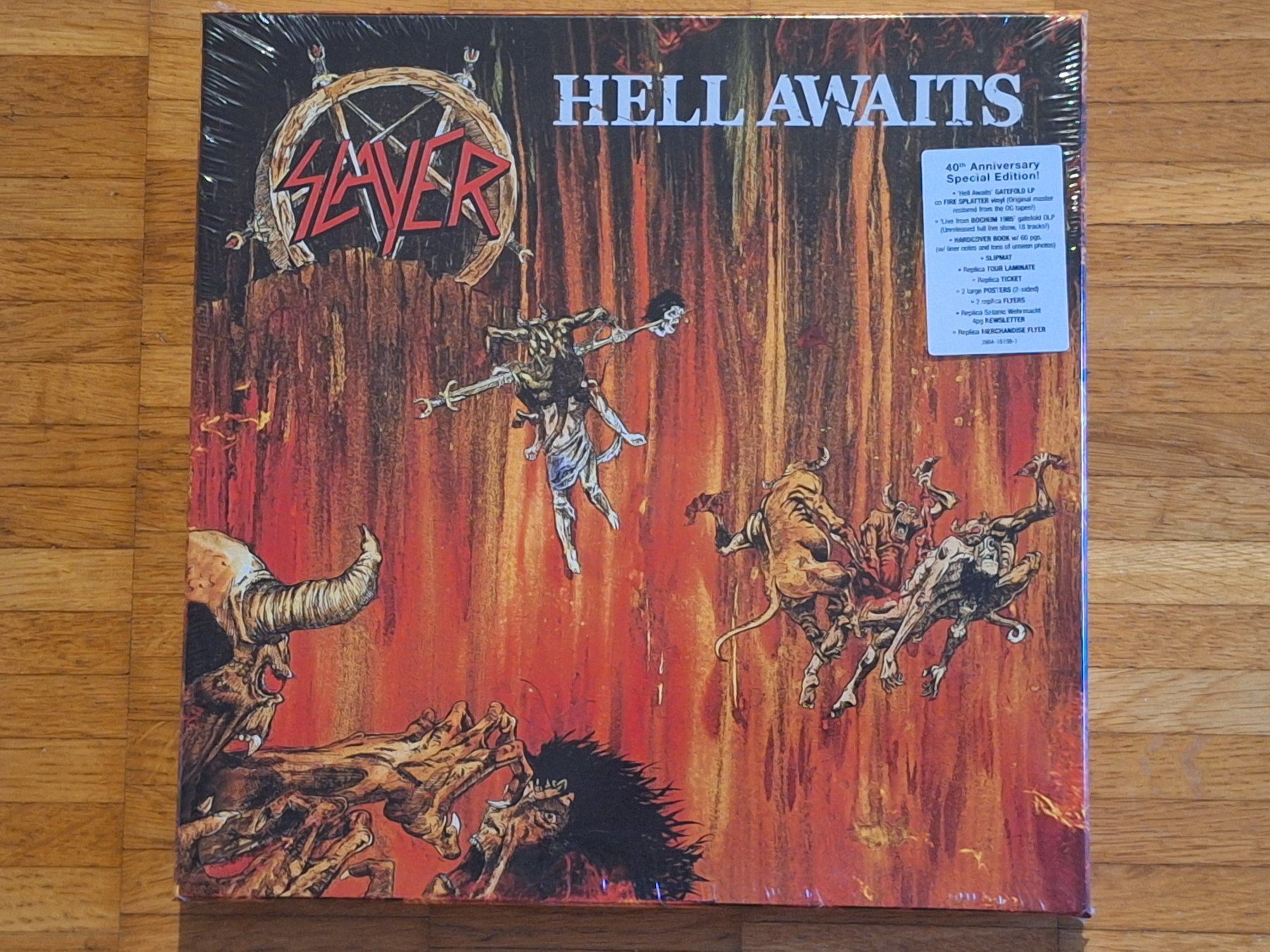 Schallplatten: Slayer, Hell Awaits - 3 LP Box Fire Splatter EU 2026 – Neu und originalverpackt aus Oberentfelden von Musicud