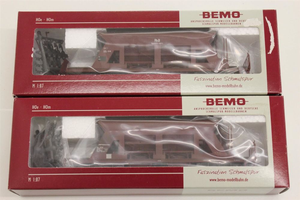 Bemo RhB 4 X Güterwagen H0m | Kaufen Auf