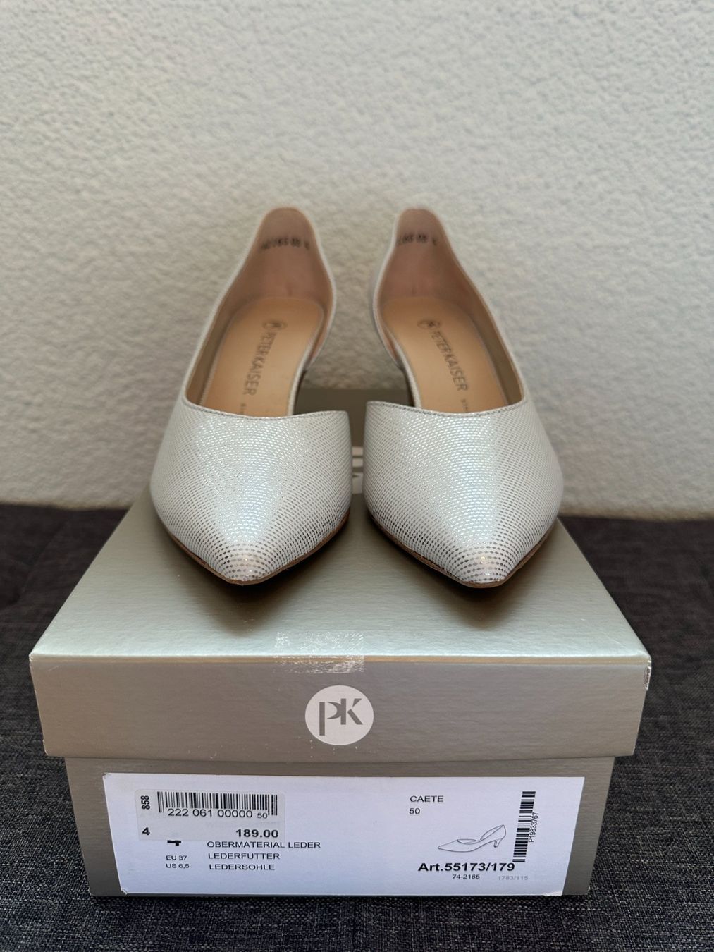 Kaiser Scarpe da donna: NEUE Peter Kaiser Pumps in Leder; Grösse 37 – Nuovo e nell'imballaggio originale da Freienbach venduto da aktionen4u 5