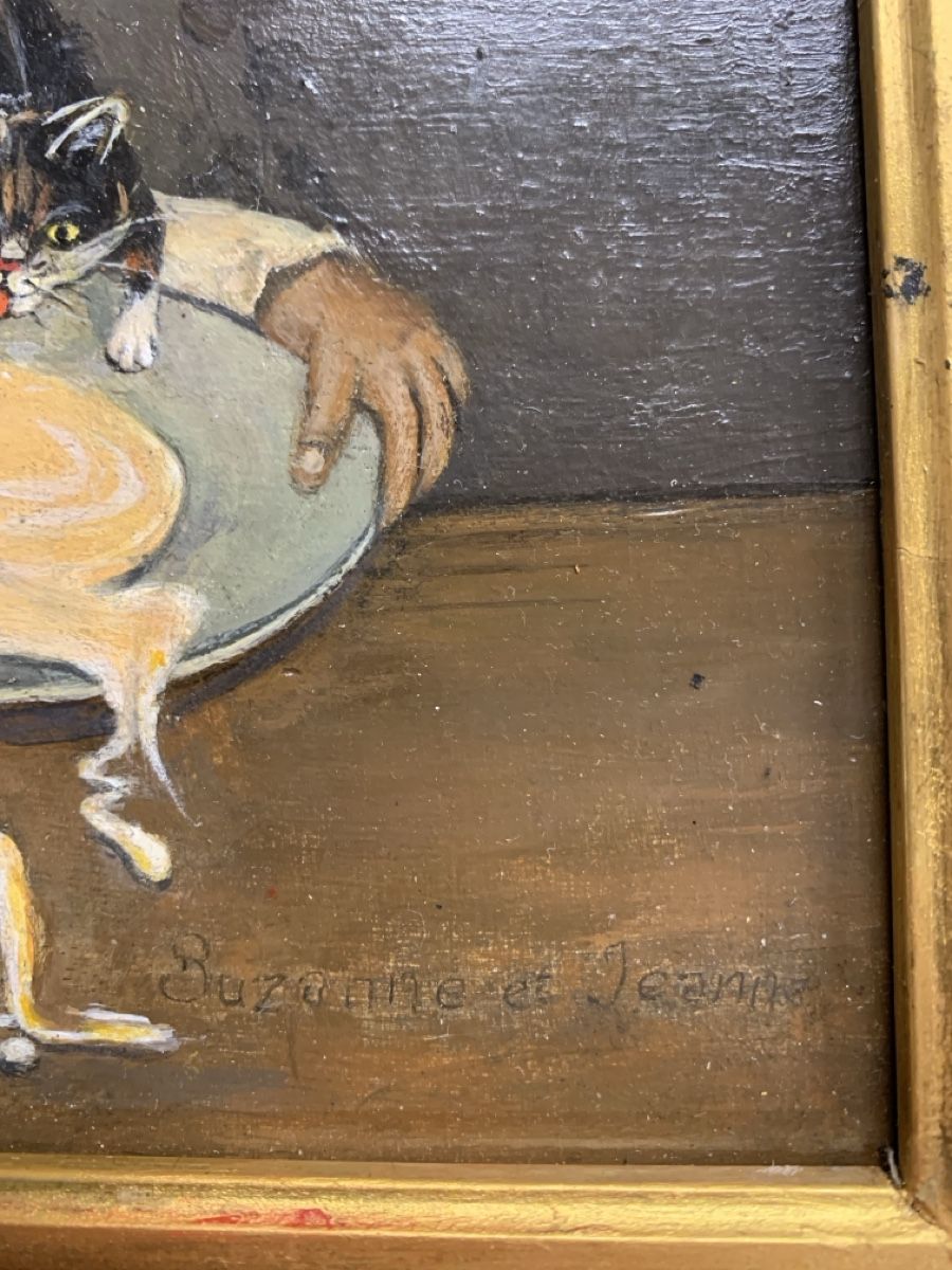 Gemälde: Suzanne et Jeanne 19. Jh – Gebraucht aus Wolfhalden von SecondAntique 1
