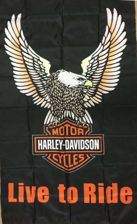 Harley Davidson Fahne 150 x 90 cm Adler 1
