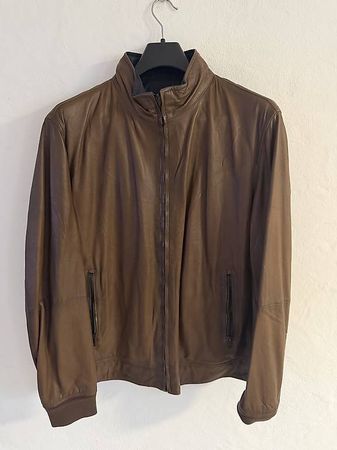 Massimo Dutti Lederjacke  Braun  Grösse ca. 54 / XL