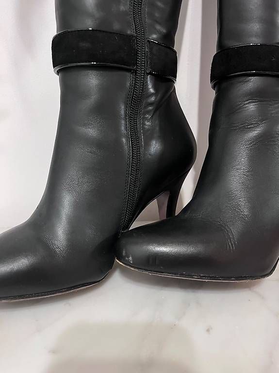 Scarpe da donna: Edle Echtleder in Stiefel Gr. 37 Navyboot – Usato da Zürich venduto da Snicole 2