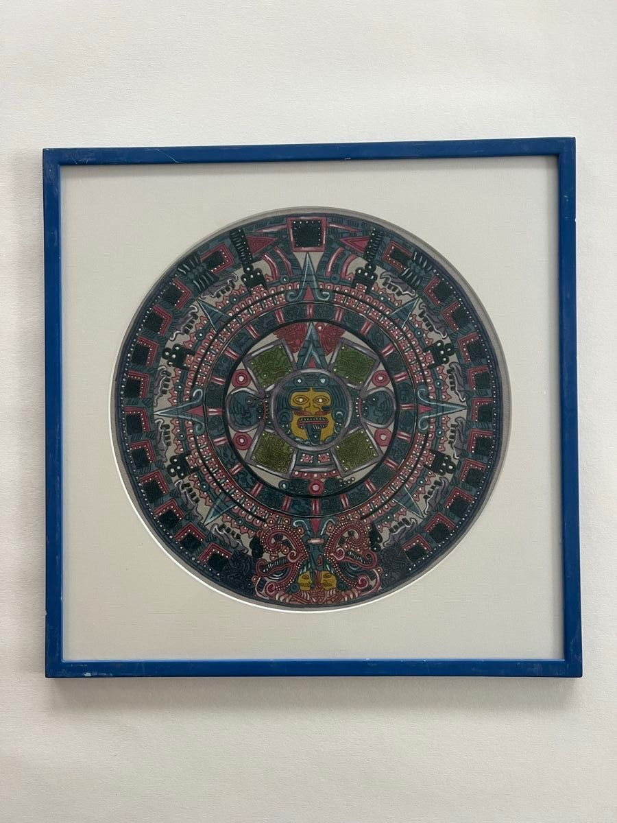 Grafica & Litografie: Azteken-Kalender, Originalbild. – Usato da Rain venduto da Pic-Ass 1