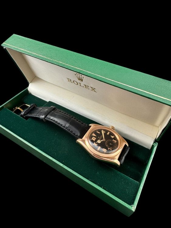 Rolex Bubble Back Vintage um 1944 14k RG Chronometer *U1160 2