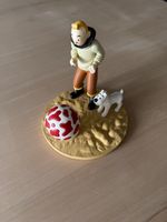 Figur Tintin und Struppi mit Ball, Sammlerstück, gebraucht