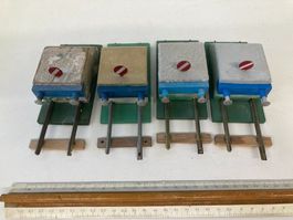 4er Set Buco Spur 0 8501 Prellbock Holz mit Federpuffer