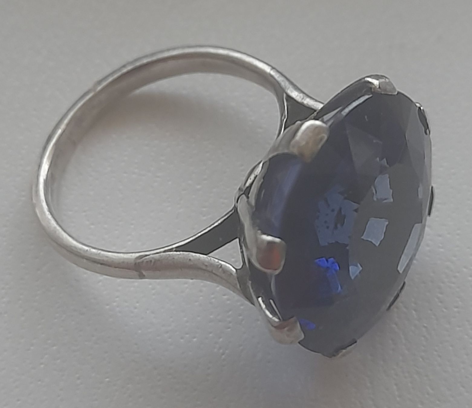 Ringe: Bague en argent 800,et Saphir véritable.  – Gebraucht aus Lausanne von Glam-Luxe 4