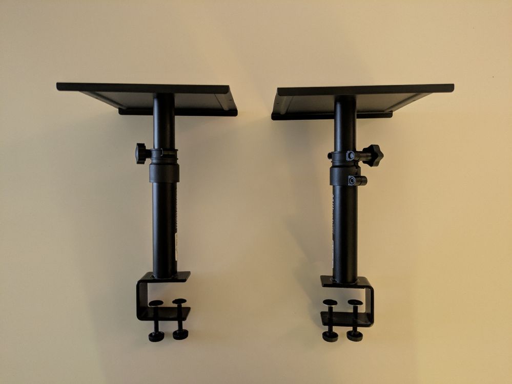 ADAKAT Lautsprecher Tischständer 2er Pack - Höhenverstellbar Mit Anti-Vibration