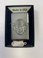 Zippo USA Feuerzeug, Tattoo Kopf Motiv