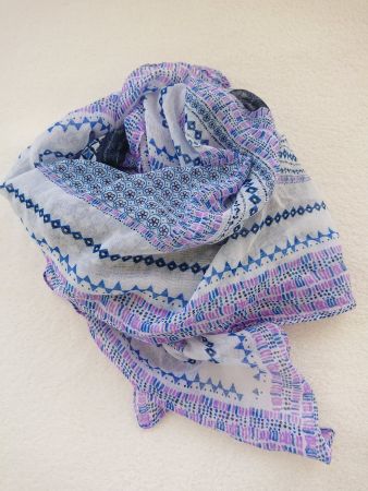 Damen Schal ca. 95cm x 95cm Blau Violette