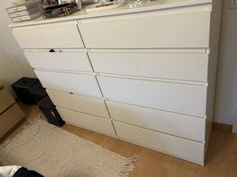 2 Stuck IKEA MALM Kommode, weiss 