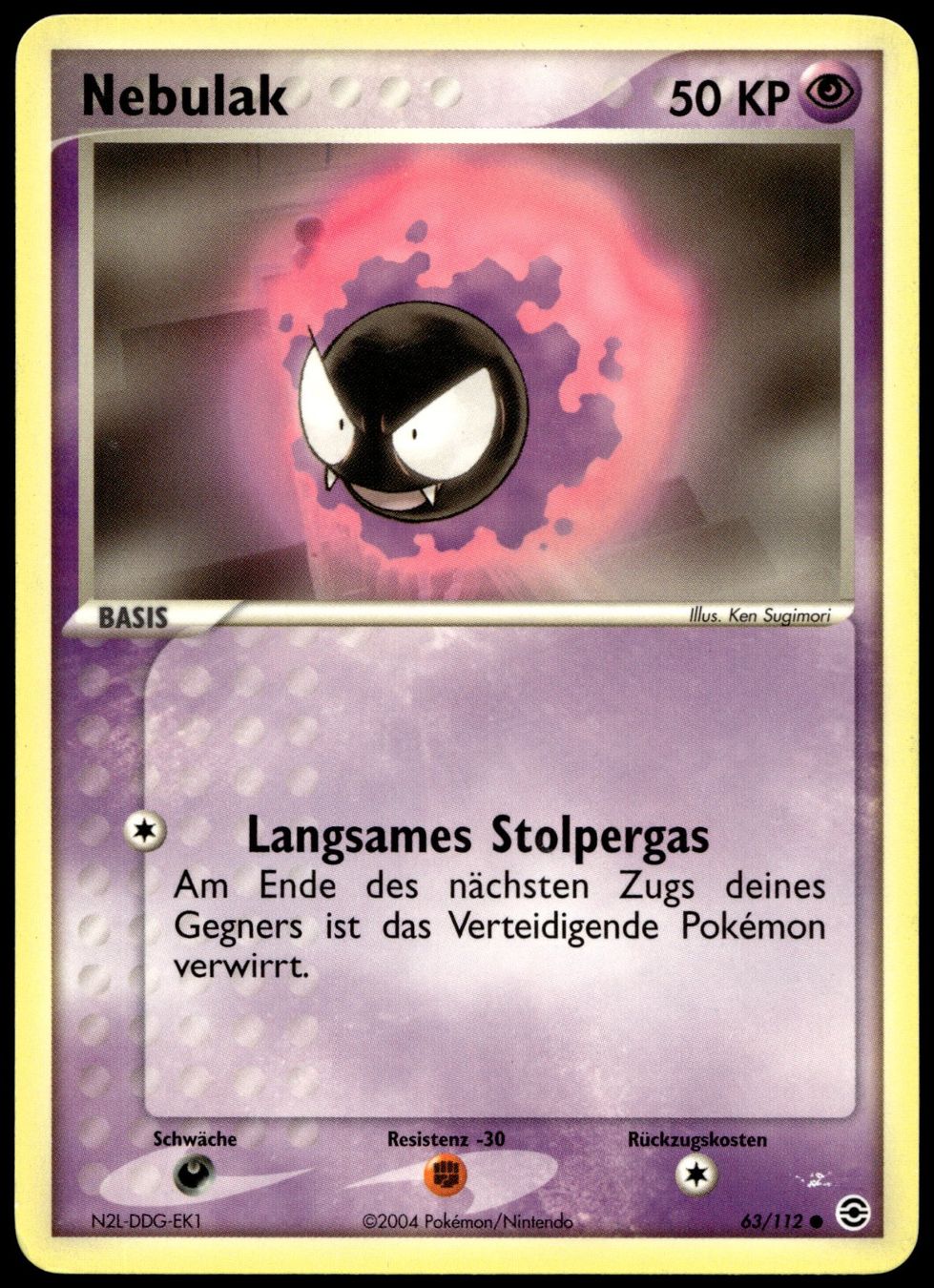 Pokémon Carte collezionabili: Nebulak 63/112 Pokémon EX Fire Red & Green Leaf – Usato da Uster venduto da Madame_Cards