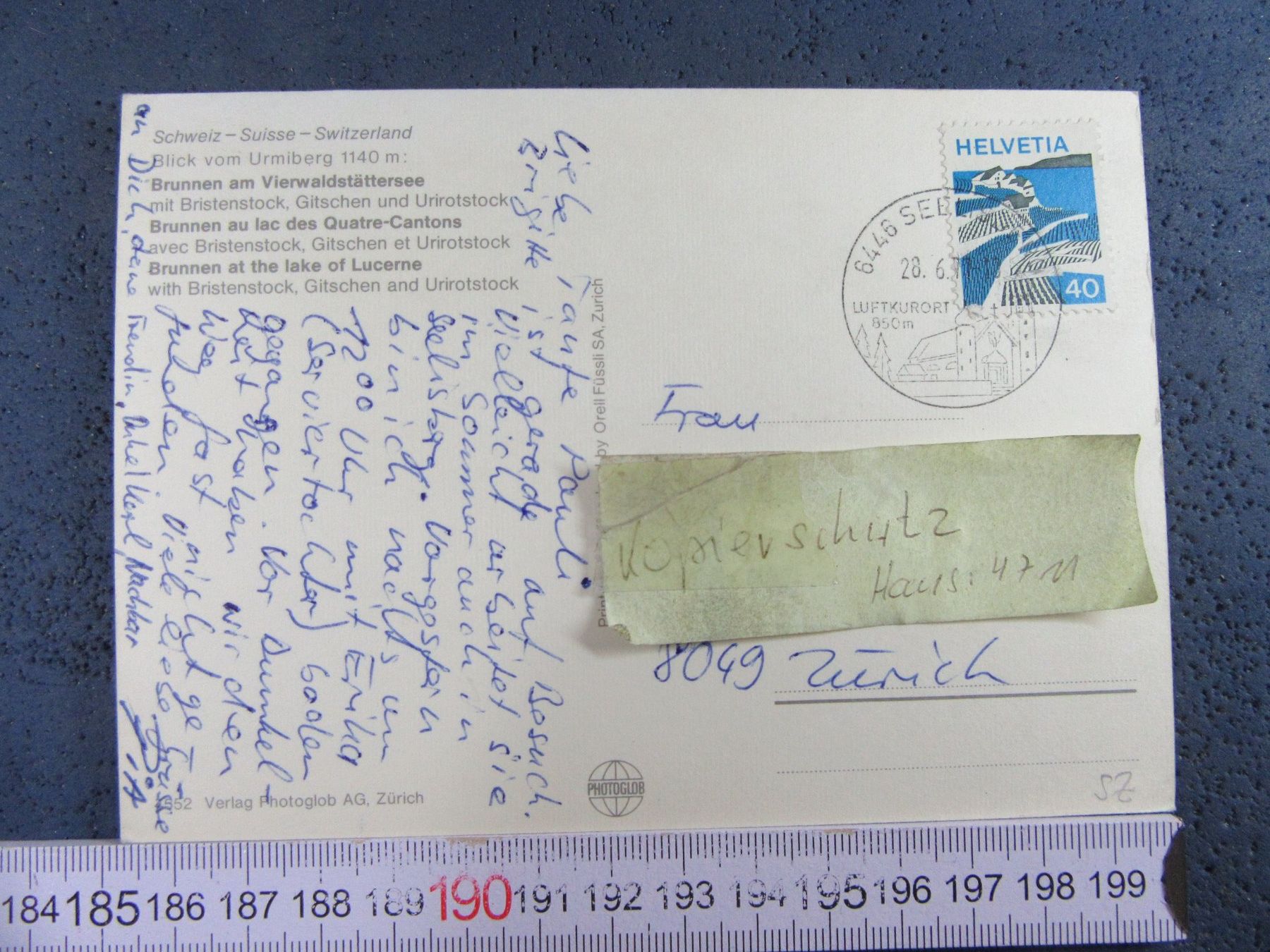 Cartes postales: BRUNNEN SZ AK LUFTBILD 1971 – D'occasion à Ettingen par Hausi4711 1