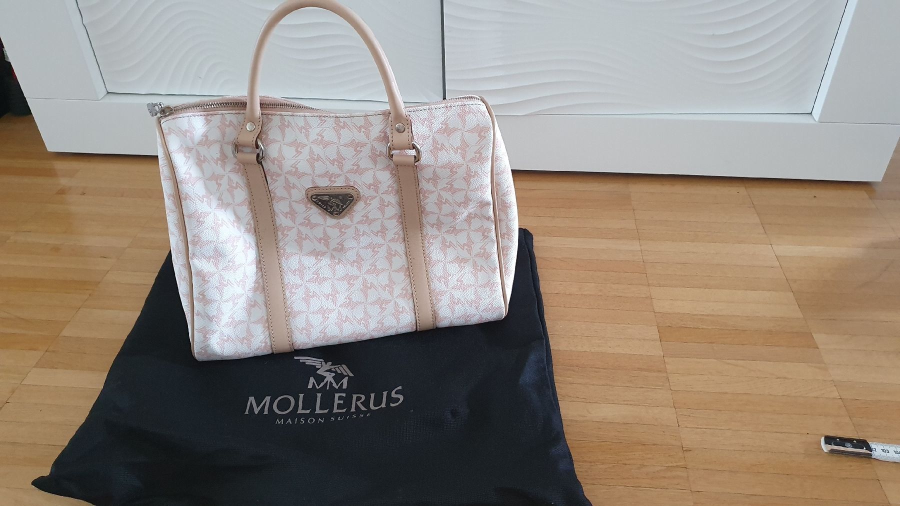 Maison Mollerus Borse da donna: Mollerus Handtasche rosa/weiss Top! – Usato da Laufenburg venduto da megane1959 4