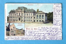 Biel - Theater - Rathaus - Amthaus - 1900