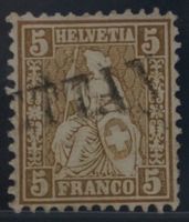 CH - Sitz. Helvetia - Zst. Nr. 30 - Stabstempel ..TTLY
