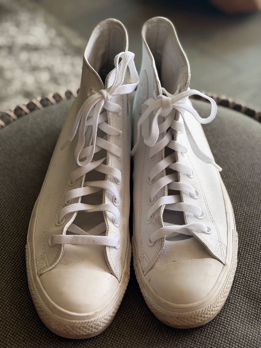 Converse Scarpe da uomo: Converse Schuhe weiss Leder Grösse 44 – Usato da Küsnacht ZH venduto da Icon21 6