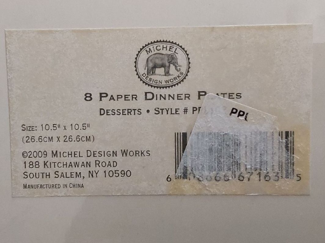 Piatti: 8 Stück Papierteller  Michel Design Works neu – Nuovo e nell'imballaggio originale da Köniz venduto da scopello12 1