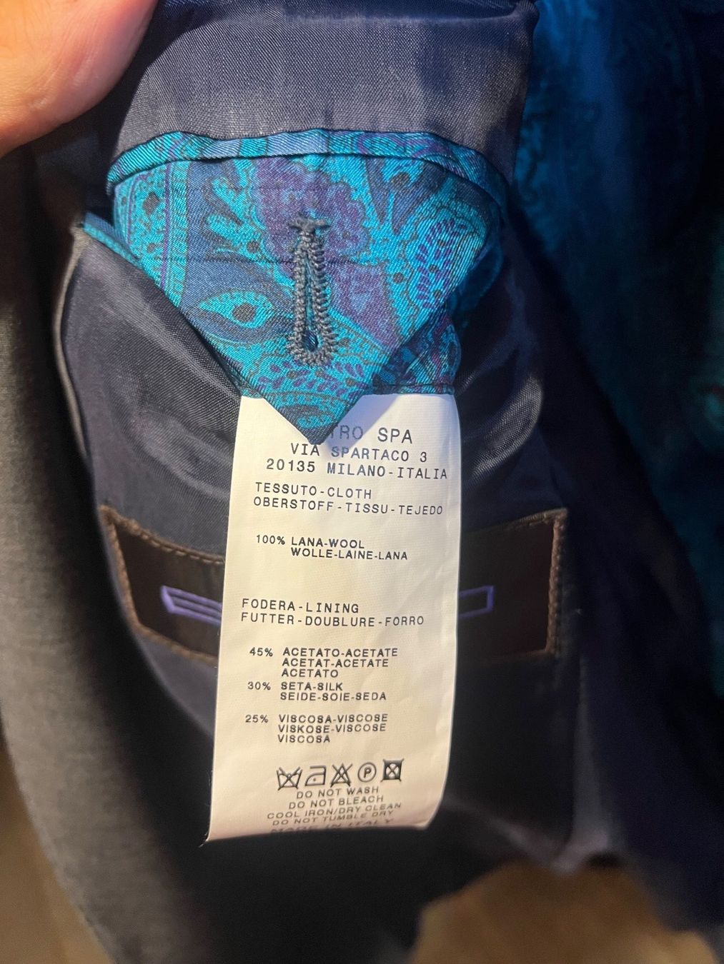 Etro Anzüge: Etro Anzug Gr. 48 Schurwolle Paisleyfutter – Gebraucht aus Zürich von cor_xxp2 4
