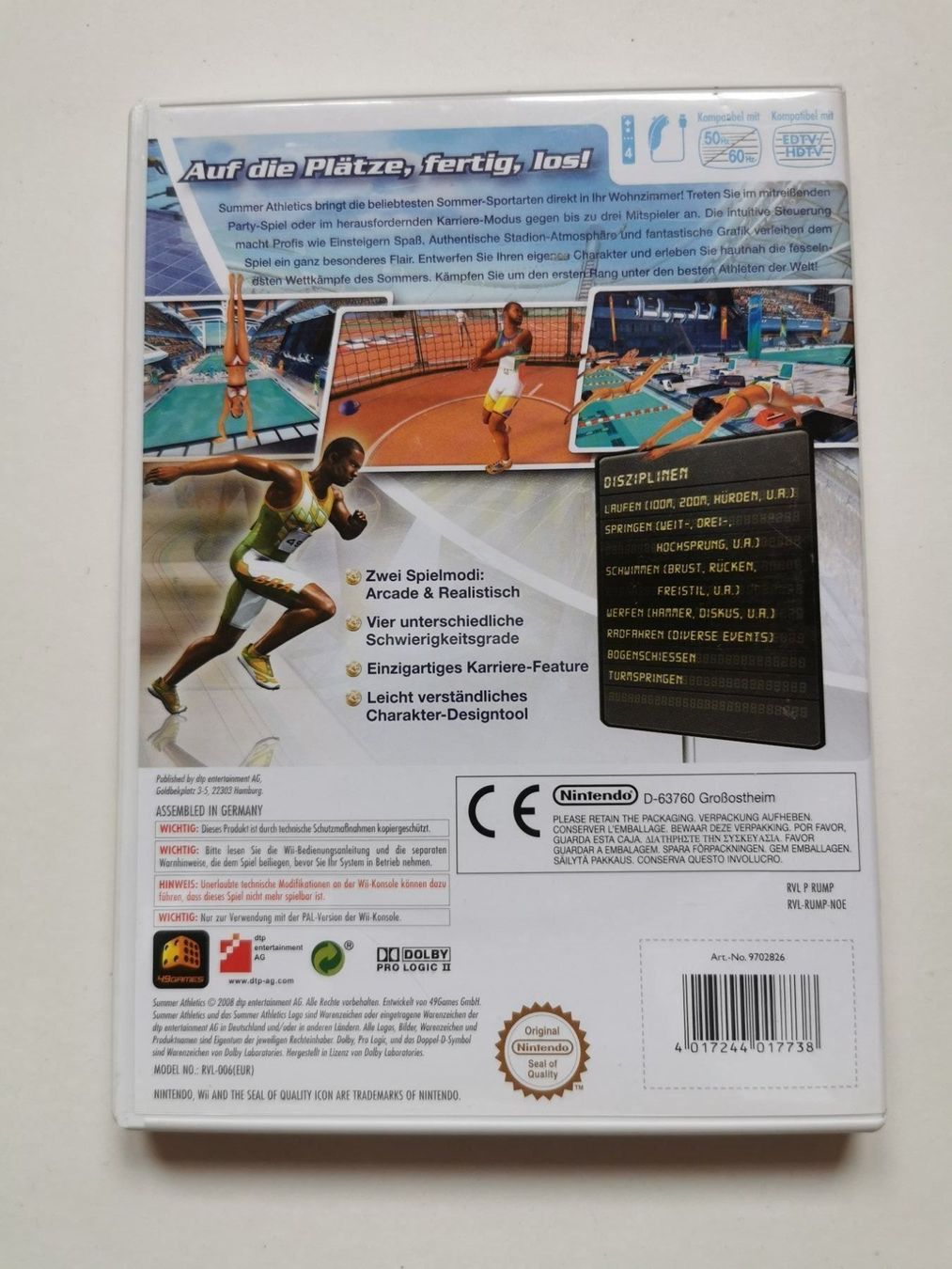 Nintendo Giochi: Wii - Summer Atheltics – Usato da Lenzburg venduto da eyworld 2